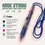 Thumbnail: Bazic 4-color neck pen 2-pack with cushion grip.