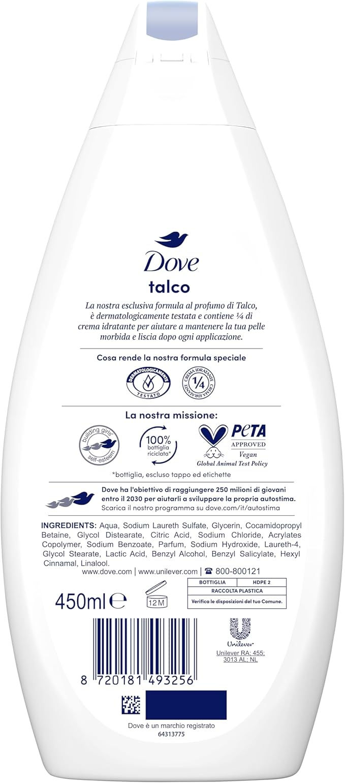 Thumbnail: Dove Talco Shower Gel, Formula with Moisturising – 450 ml