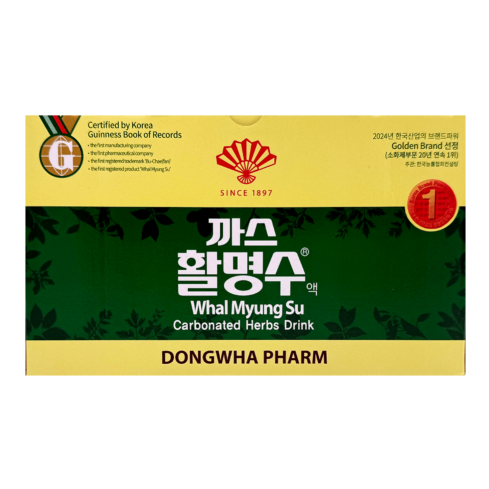 Dongwha Pharm Whal Myung Su Carbonated Herbal Drink – 75 ml (2.53 fl.oz) × 10 Bottles