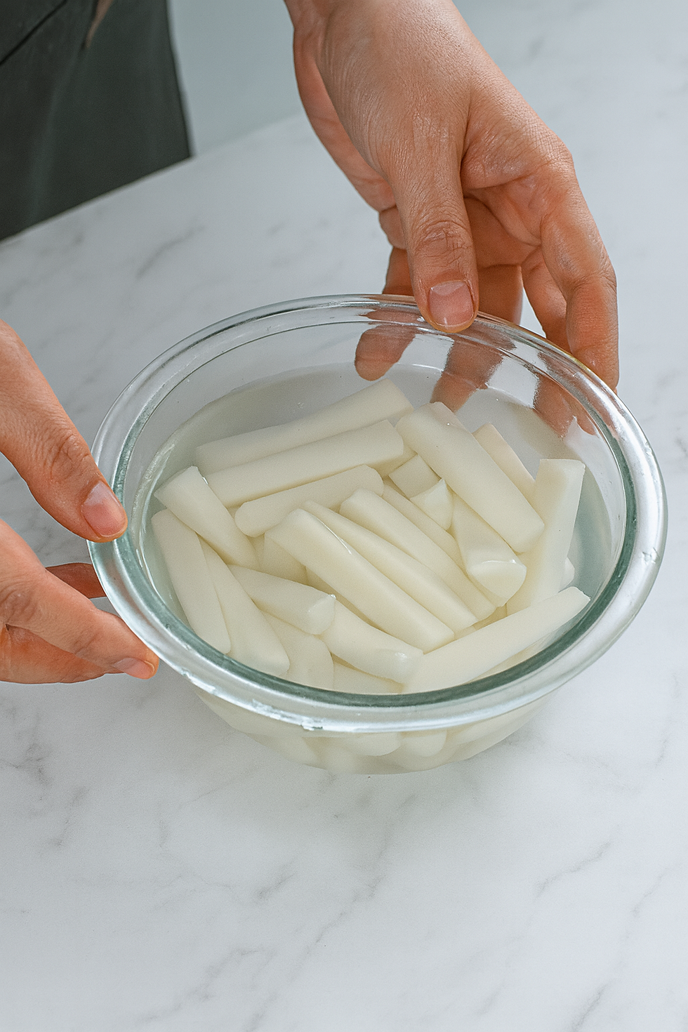 Korean rice cake in water
