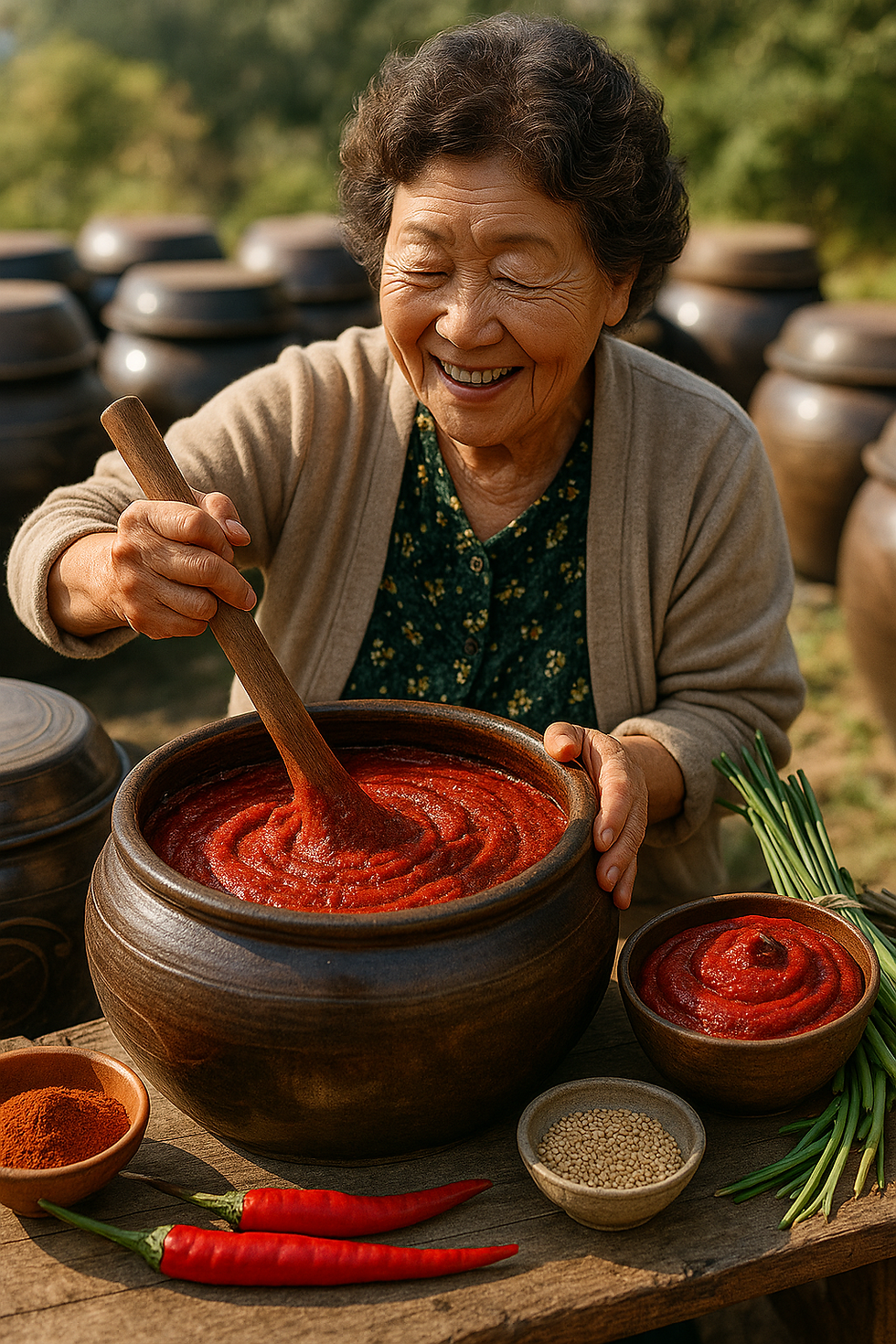 Korean Grandma with Gochujang