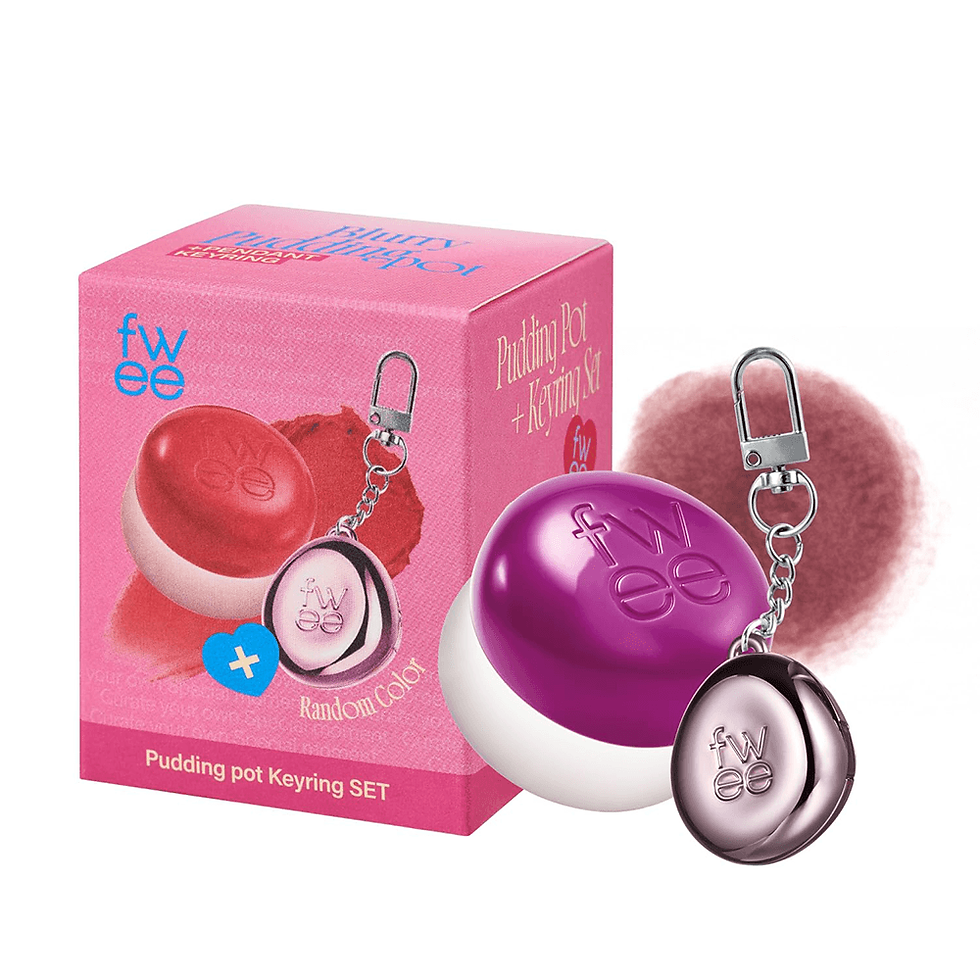 FWEE MV03 Baddie Keyring Lip & Cheek Blurry Pudding Pot – 0.17 oz (5 g)