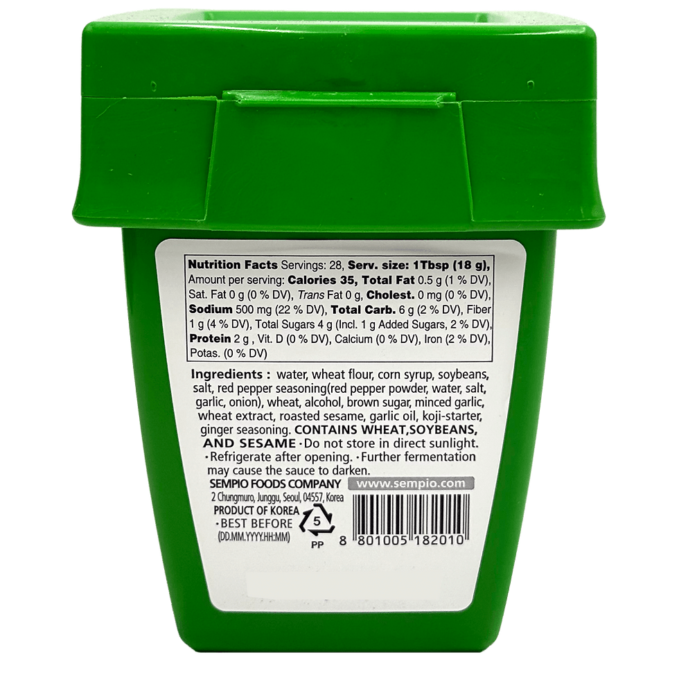 Thumbnail: Sempio Seasoned Bean Paste 1.1 LB (500g)