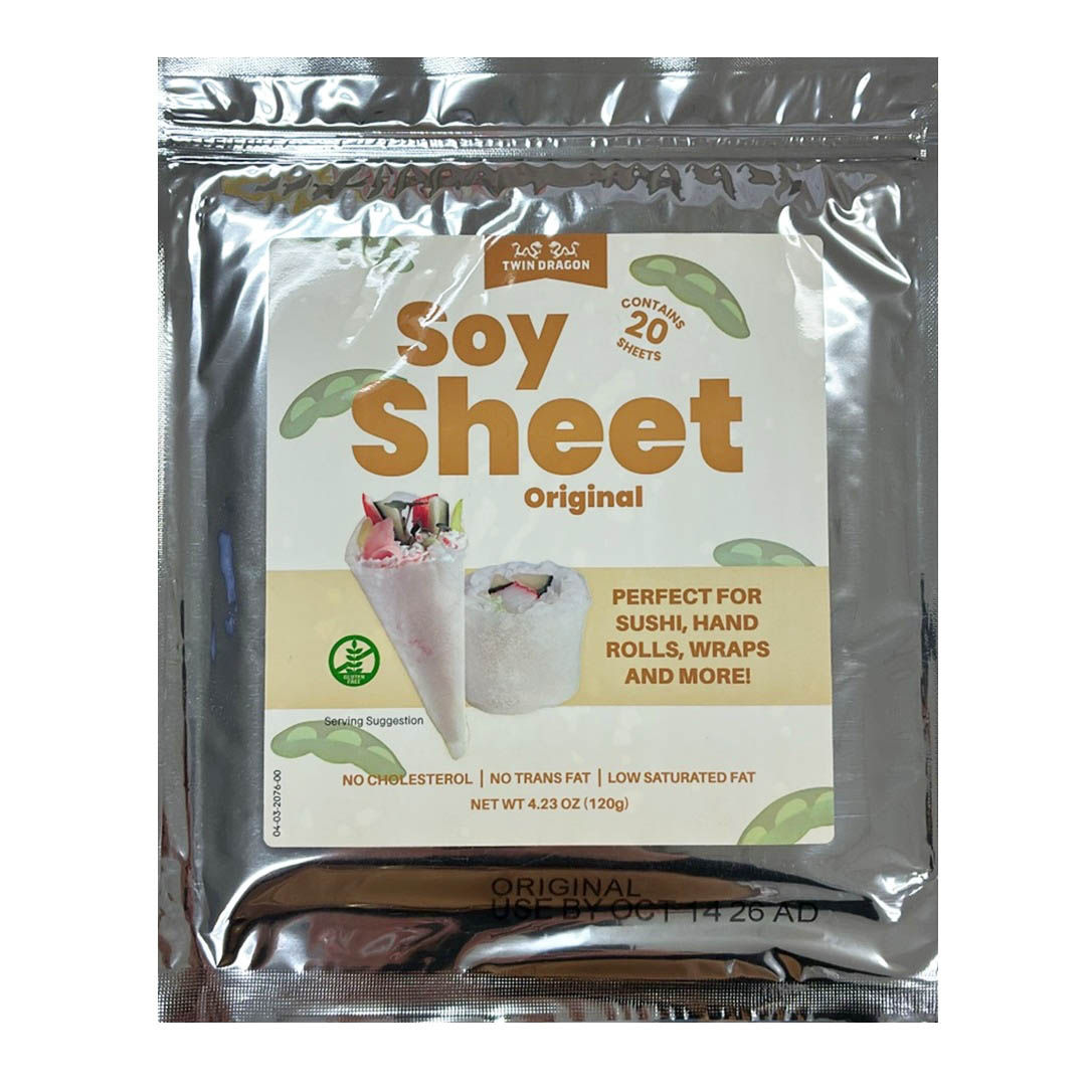 Twin Dragon Soy Sheet Original – 4.23 oz (20 Sheets)