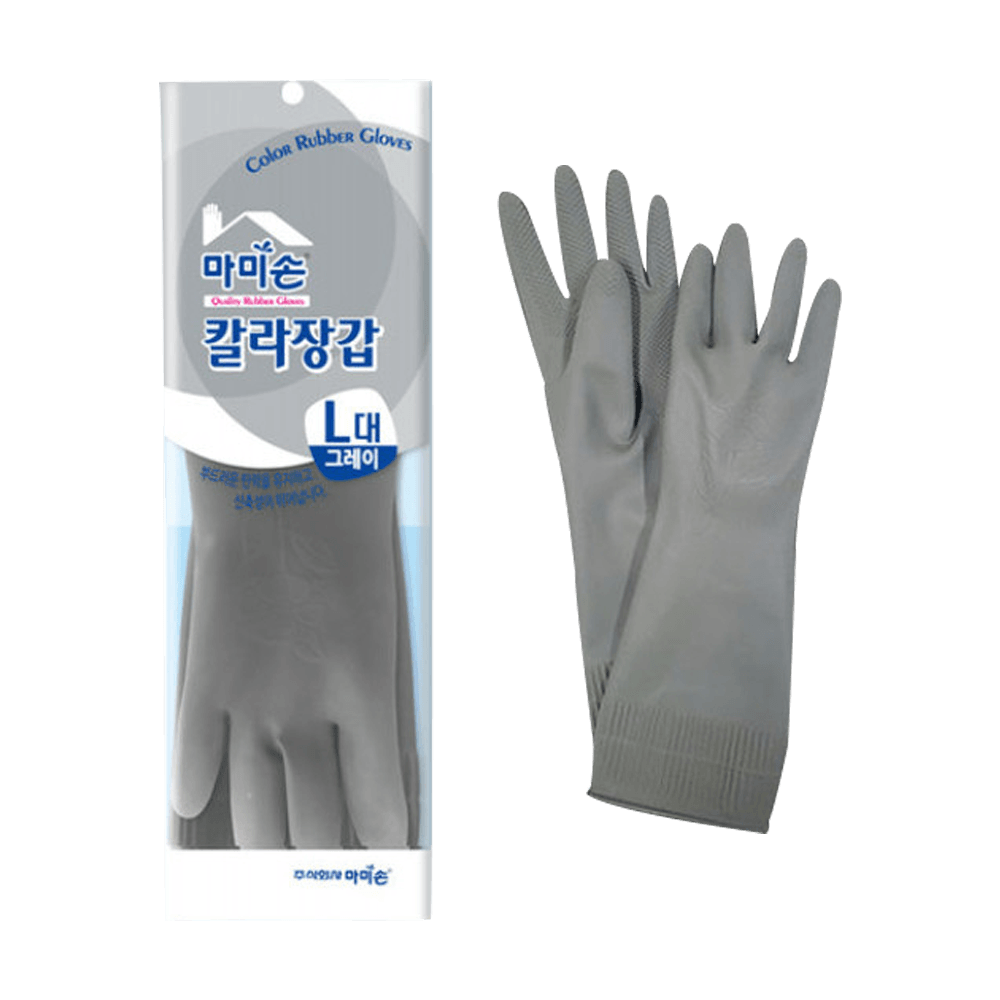 Mamison Grey Rubber Gloves – L