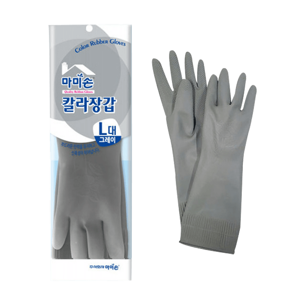 Mamison Grey Rubber Gloves – L