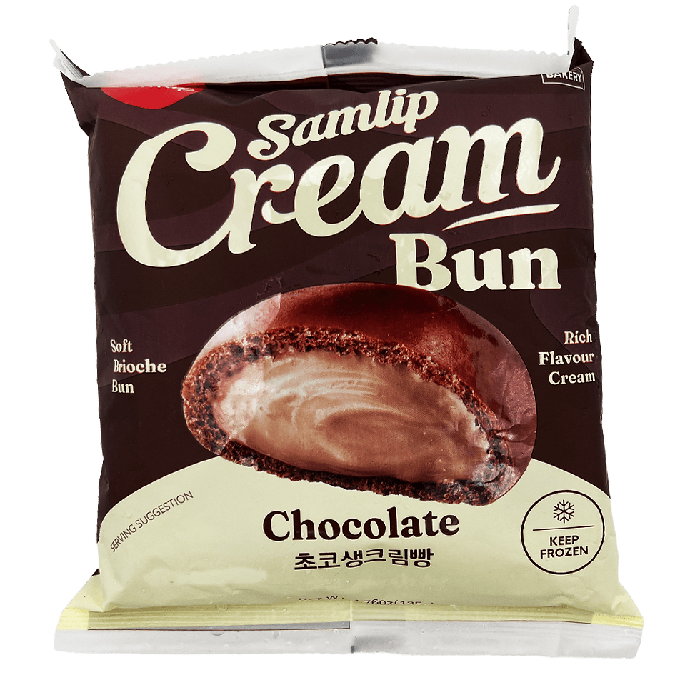 Samlip Chocolate Cream Bun – 4.76 oz (134g)