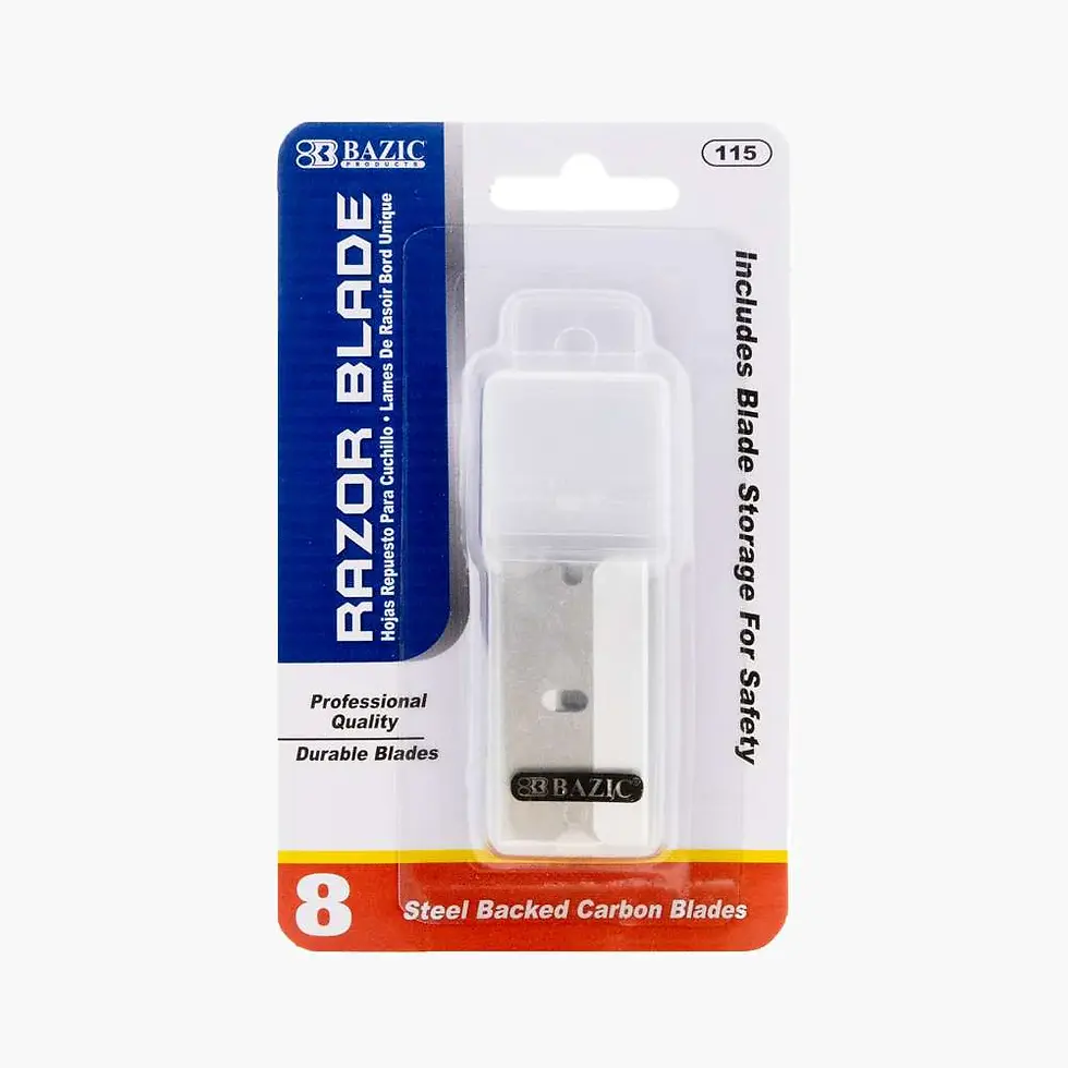 BAZIC Replacement Razor Blade w/ Tube (8/Tube)