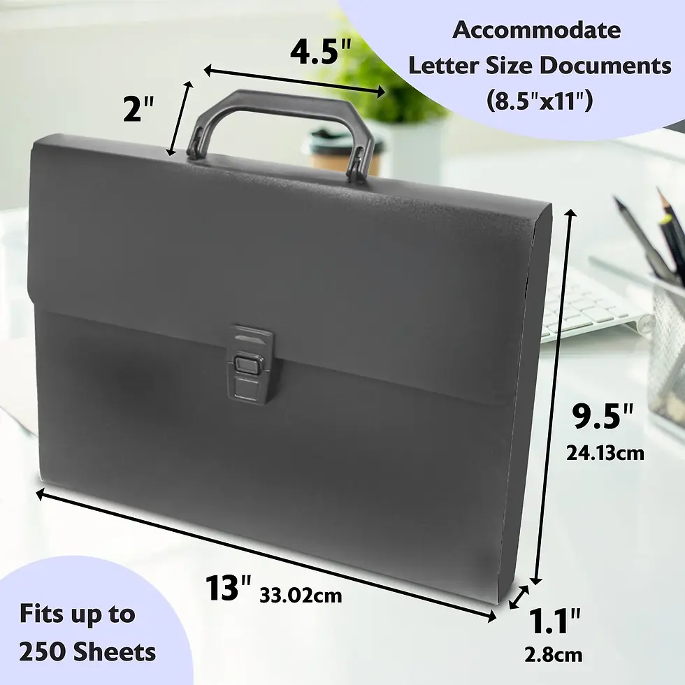 Thumbnail: BAZIC Document Case Letter Size w/ Handle