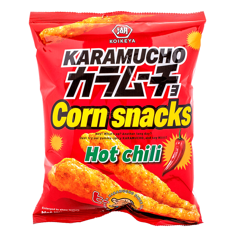 Koikeya Karamucho Corn Snacks Hot Chili – 2.3 oz (65 g)