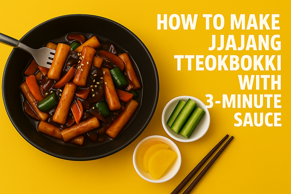 How to Make Jjajang Tteokbokki with 3-Minute Sauce