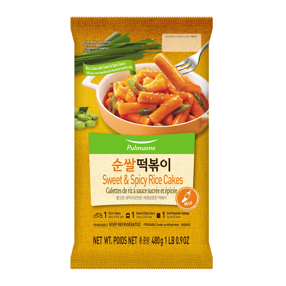 Pulmuone Sweet & Spicy Ddukbokki – 16.9 oz (480 g)