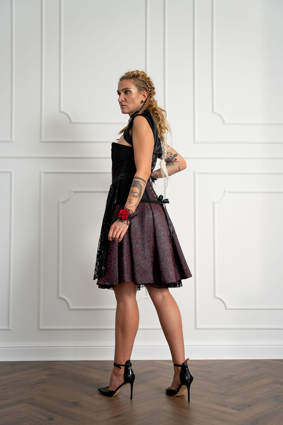 Miniaturbild: Korsett „Jacquard de Luxe“ - berry