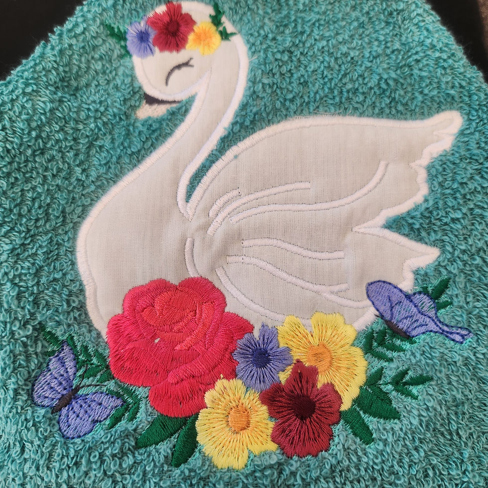 Thumbnail: Swan Hooded Towel