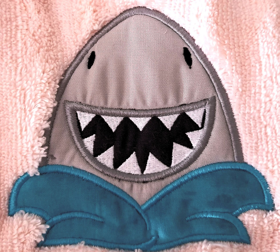 Thumbnail: Little Shark Hooded Towel