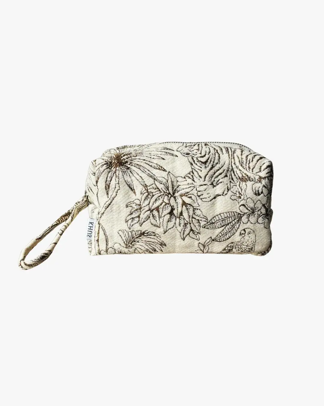 Tropics in Gold - Make-up Bag / Pouch - Khus Collection