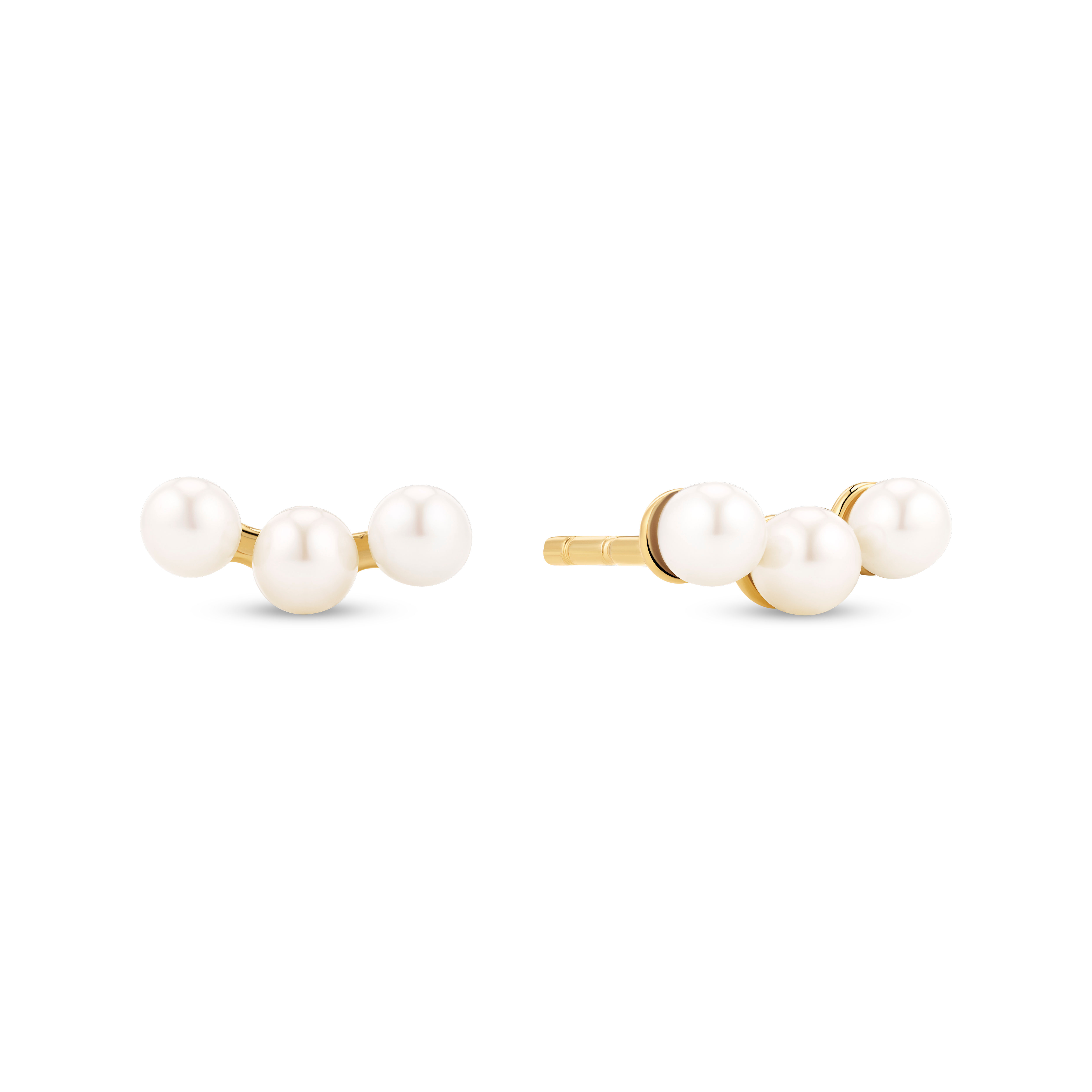 Pearl Earrings with Freshwater Pearls in 18K Gold Plated