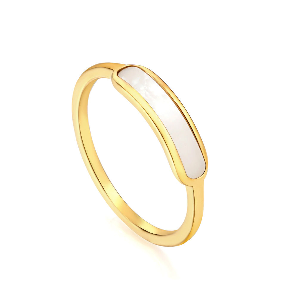 Mother of Pearl Band Ring