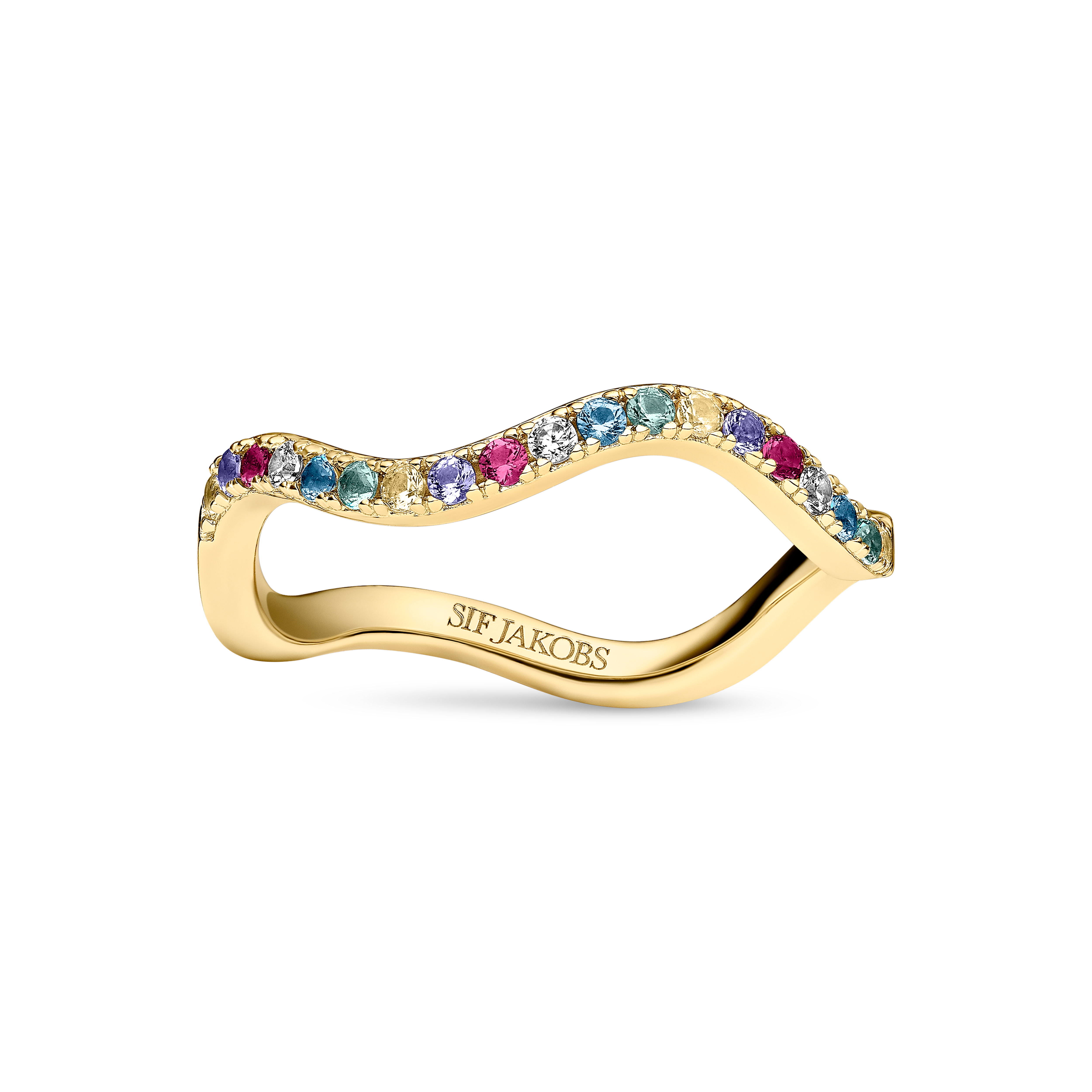 Ellera Waves Ring in 18K Gold Plated