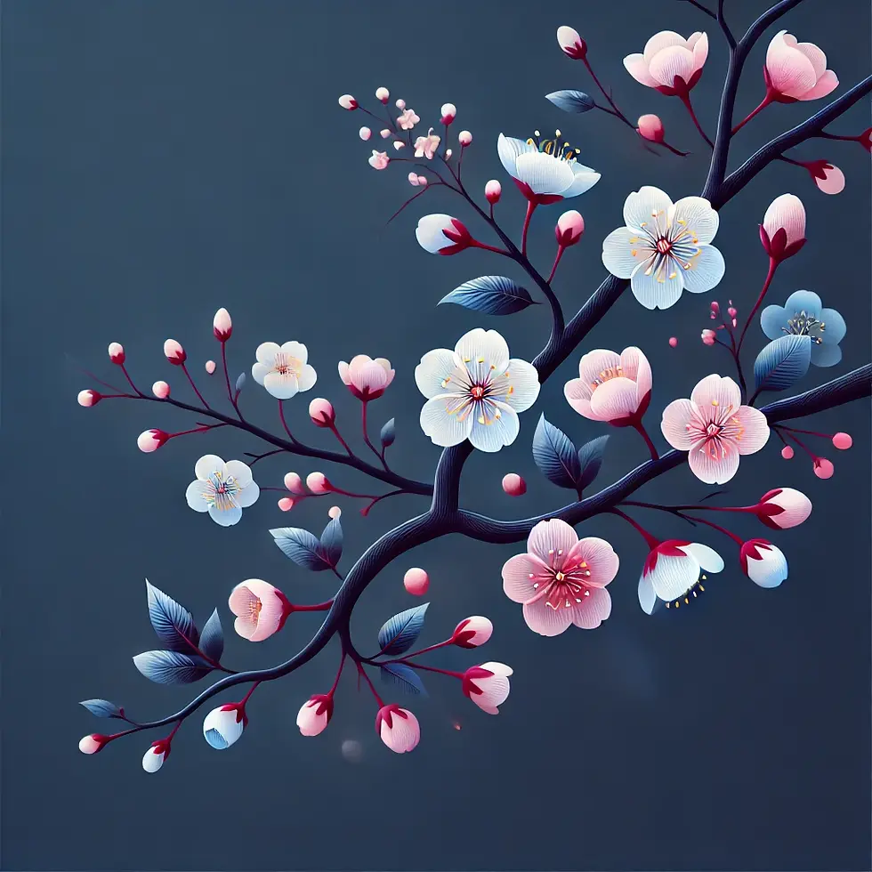 DALL·E 2024-09-20 02.06.52 - A serene background featuring cherry blossoms in full bloom.