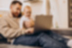 Working from home dad