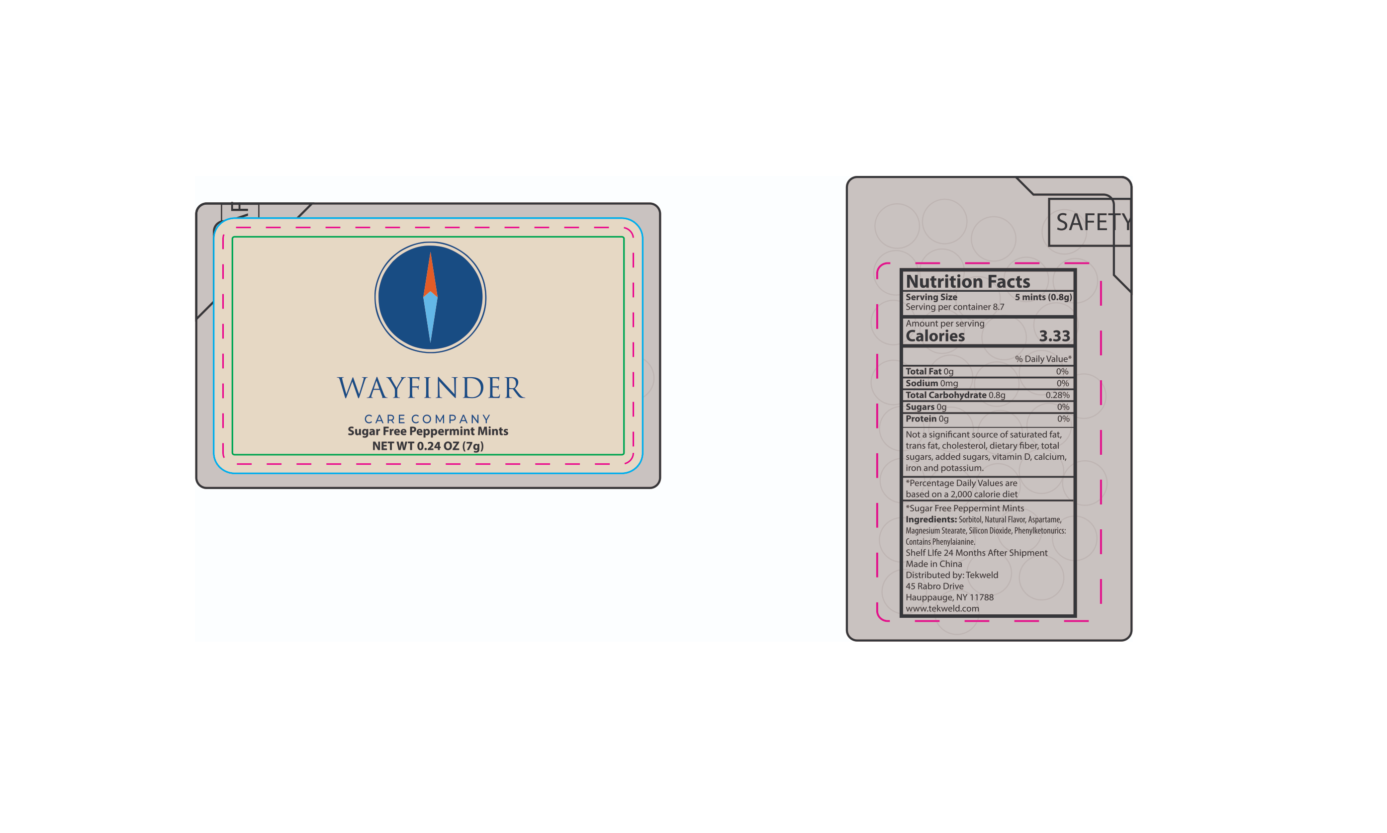 Rectangle Credit Card Mints