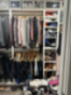Bedroom Closet Before Decluttering Services