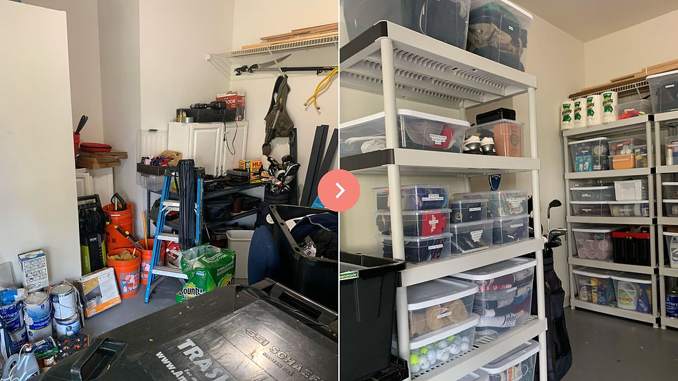 Garage Storage Space Before and After