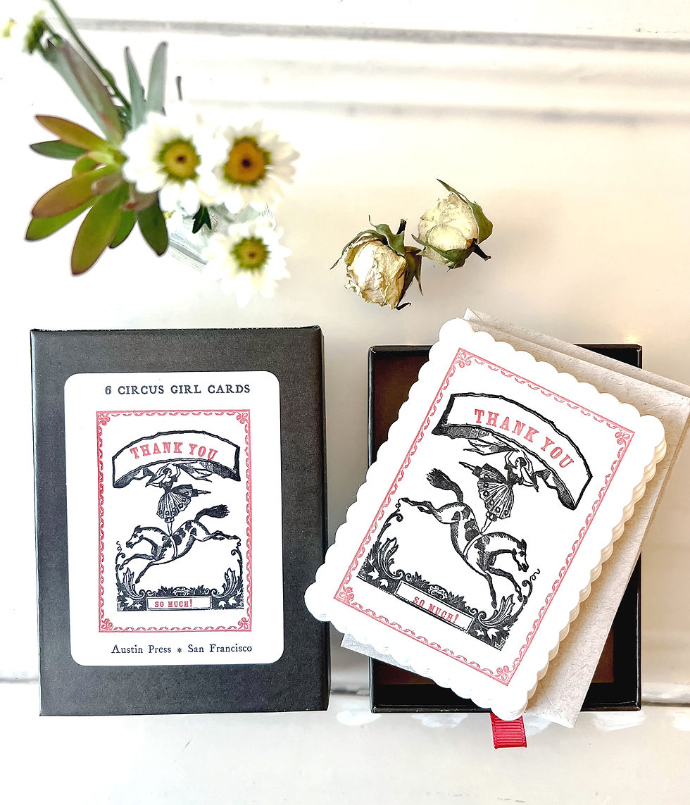 Thumbnail: Circus Girl Thank You Set
