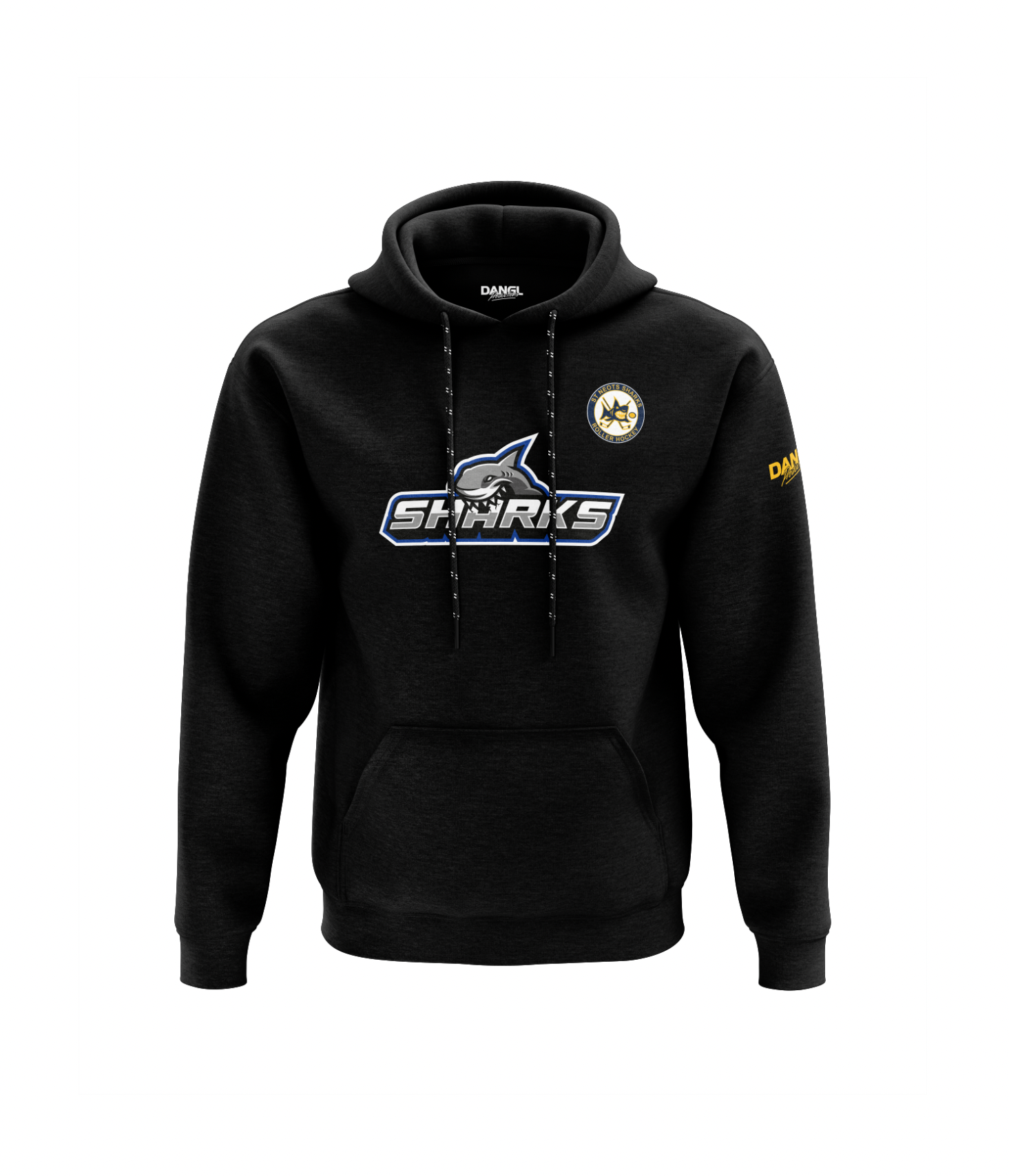Black St Neots Sharks Dangl hoodie