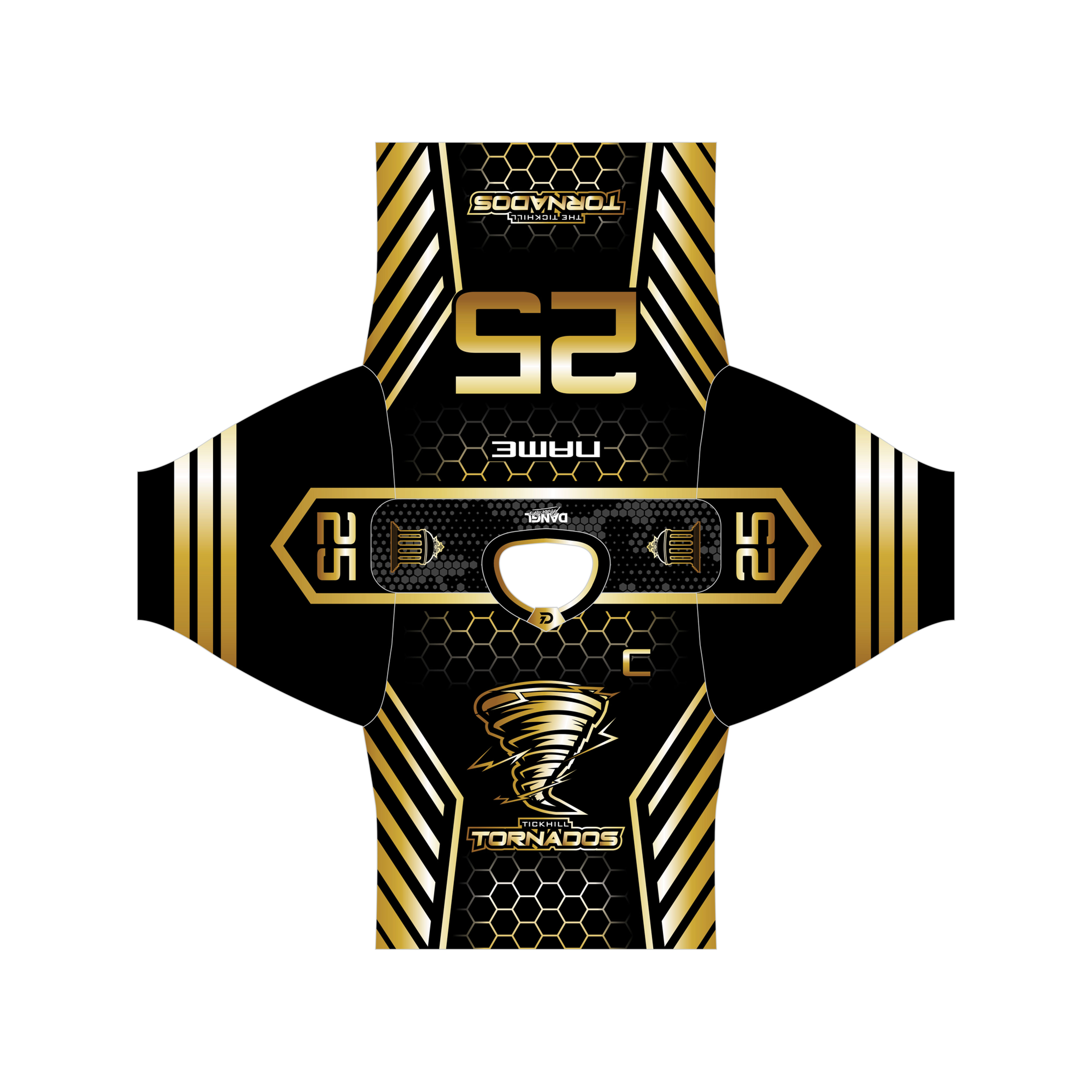 Tornados black/gold jersey