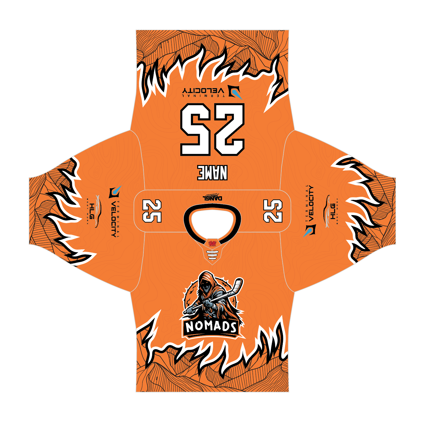 Nomads orange jersey
