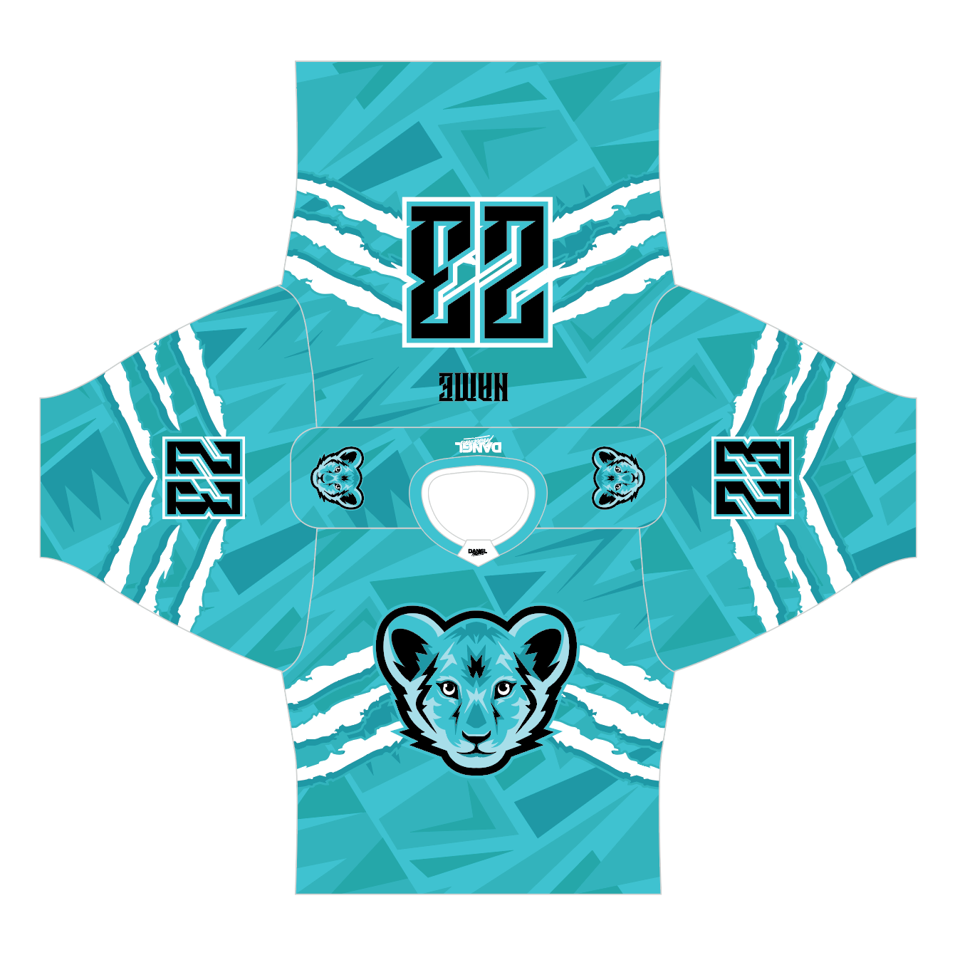 Jr Lions aqua jersey