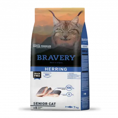 BRAVERY HERRING SENIOR (+8 YAŞ)ADULTH CAT 2 KG