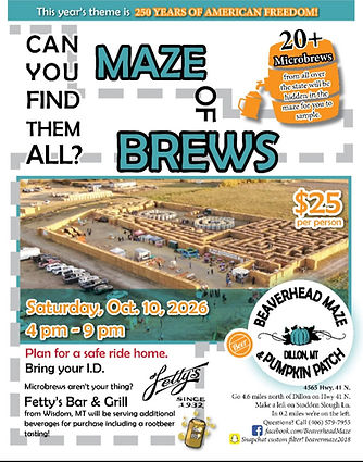 2026 brew maze flier