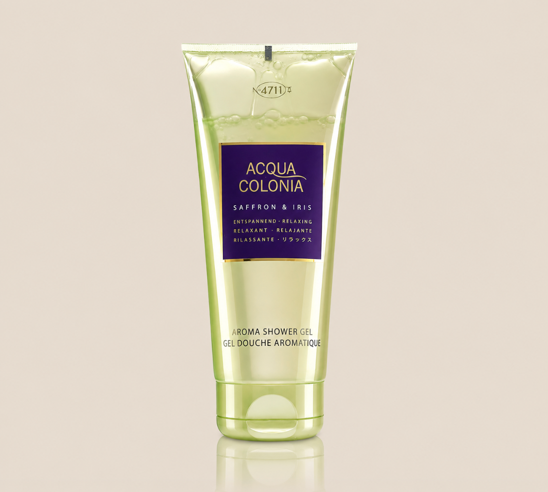 Acqua Colonia Saffron & Iris shower gel 6.8 oz tube