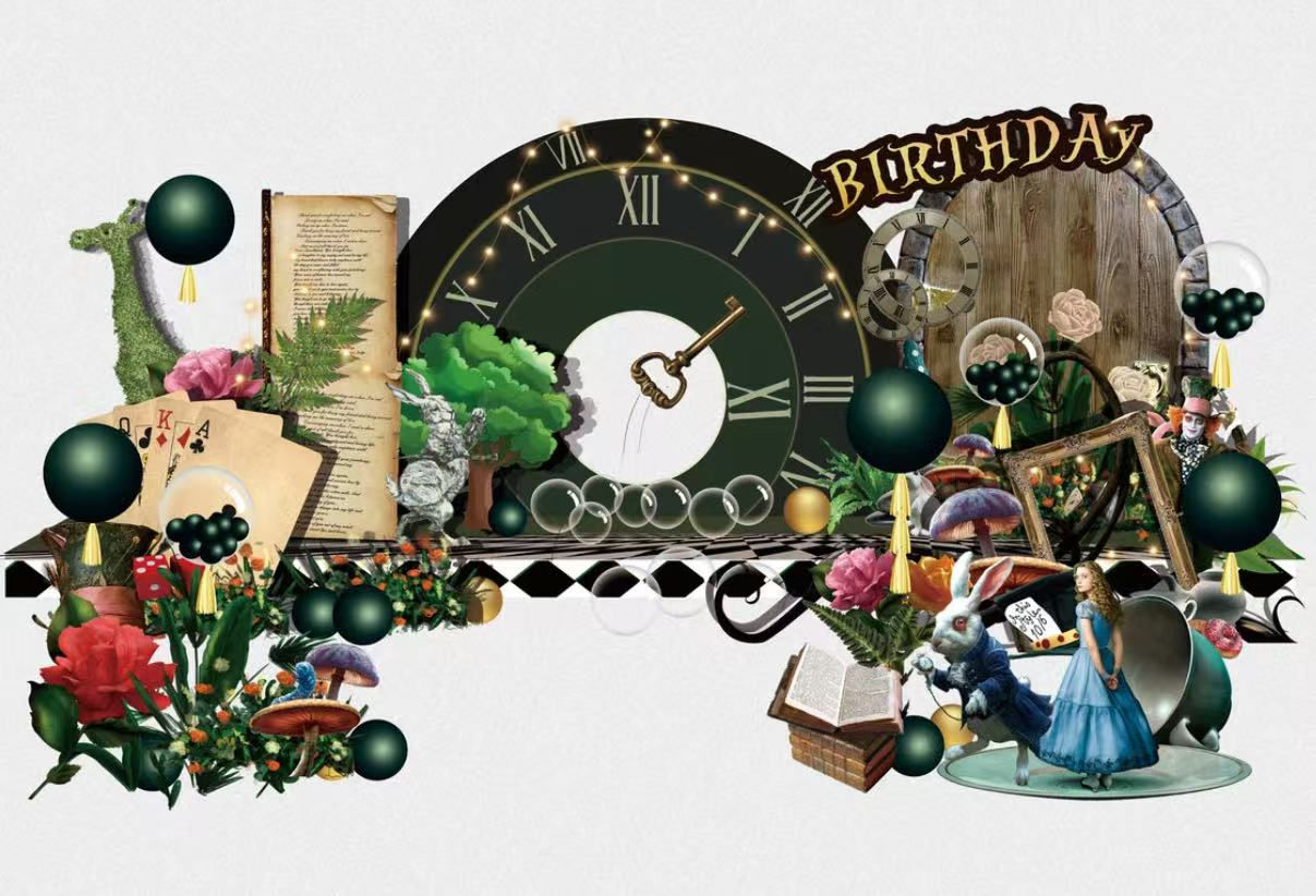 Alice in Wonderland Themed Set 1