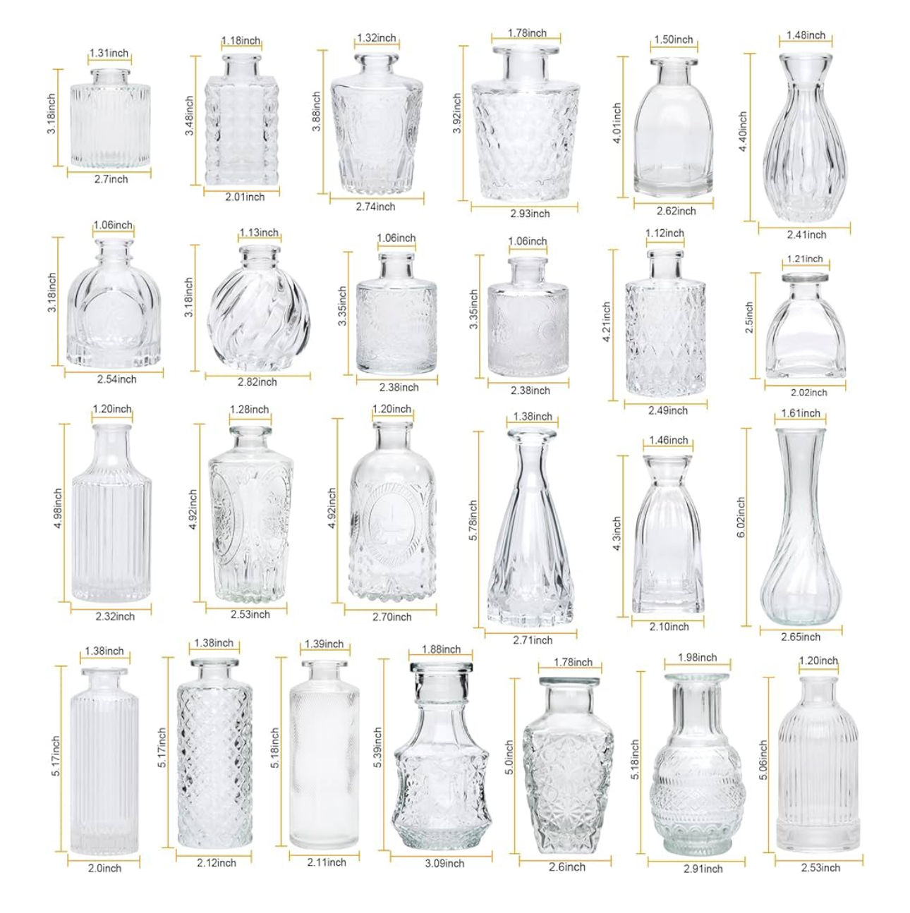 32 Bud Vases
