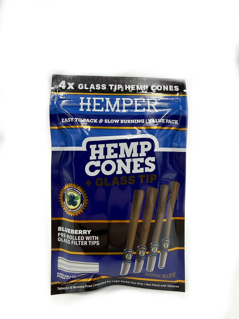 Miniaturbild: Hemper Mini-Pre-Rolls + Glas-Tip 4 Stk.