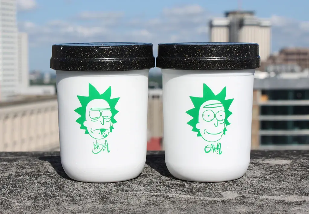 Re:stash x Rick Mason Stash Jar 8Oz White