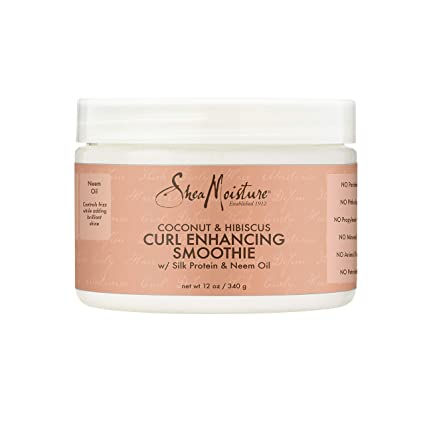 SheaMoisture Smoothie Curl Enhancing Cream for Thick, Curly Hair Coconut and Hib