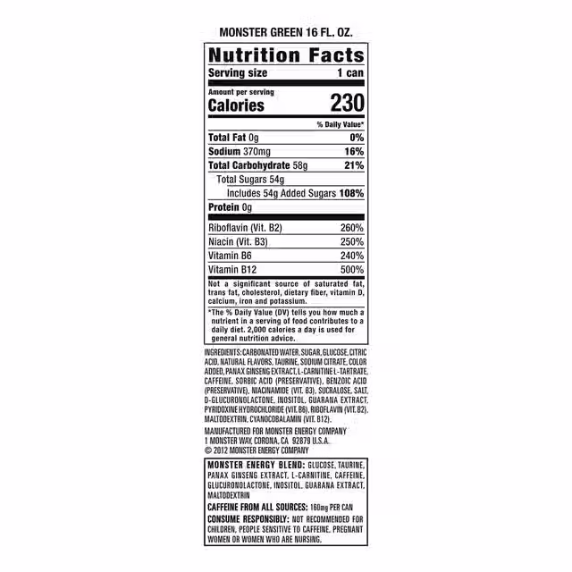 Thumbnail: Monster Energy Original 16 fl. oz., 24 pk.