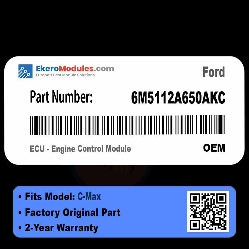 FORD C-MAX ECU 6M5112A650AKC
