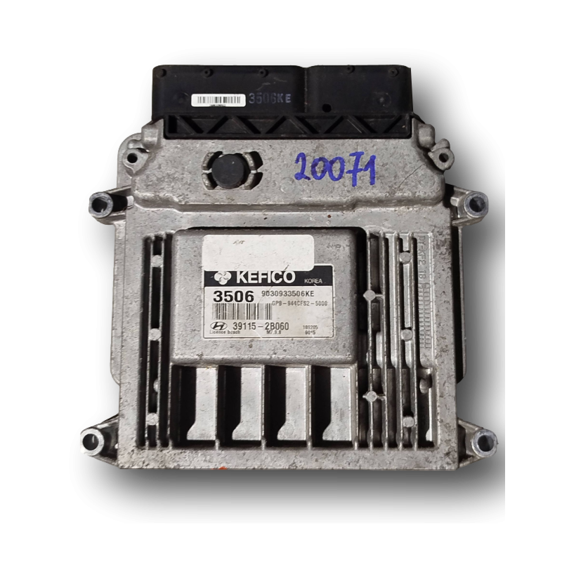 HYUNDAI I20 ENGINE ECU CONTROL UNIT - 39115-2B060