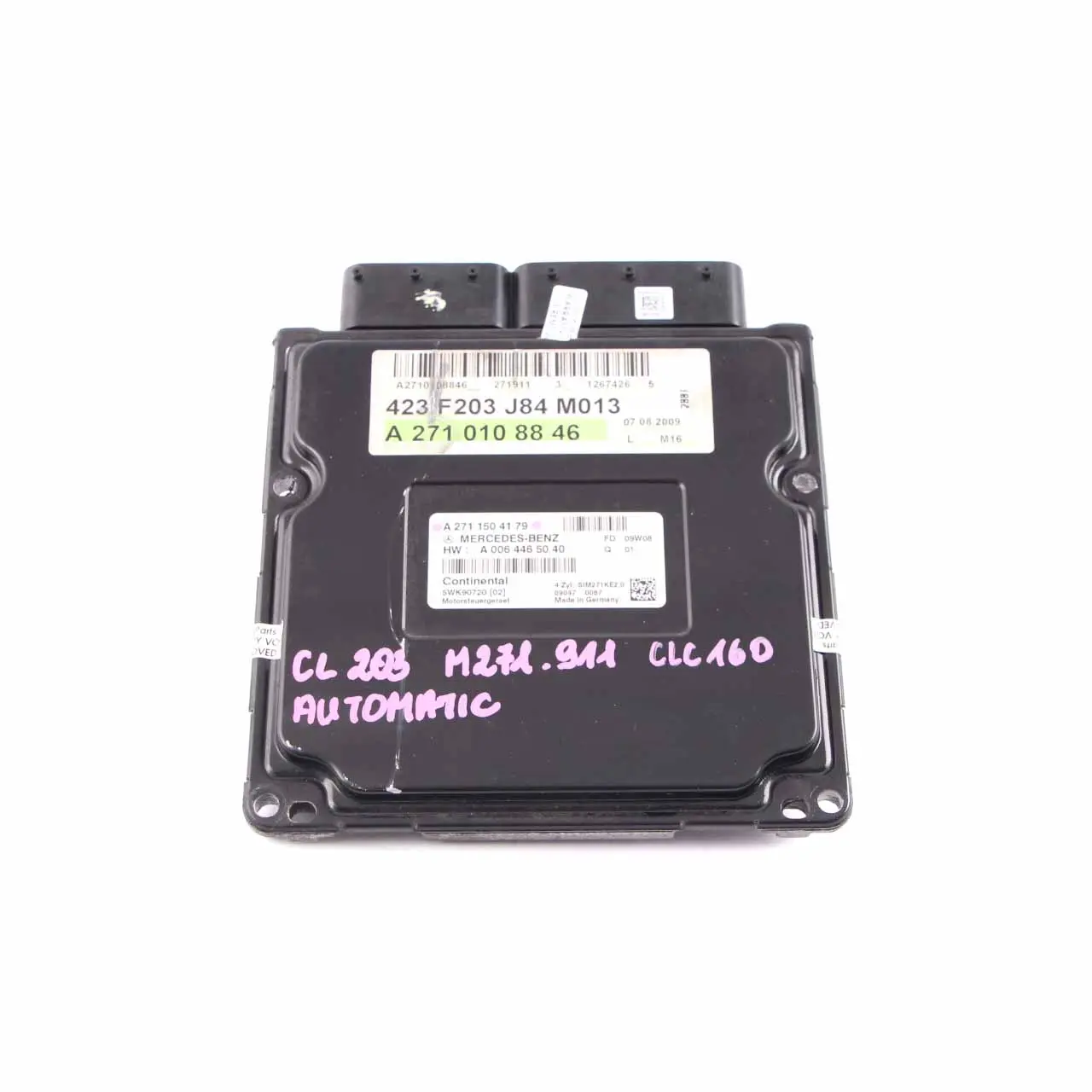 Mercedes CL203 CLC160 ENGINE CONTROL UNIT ECU - A2711504179