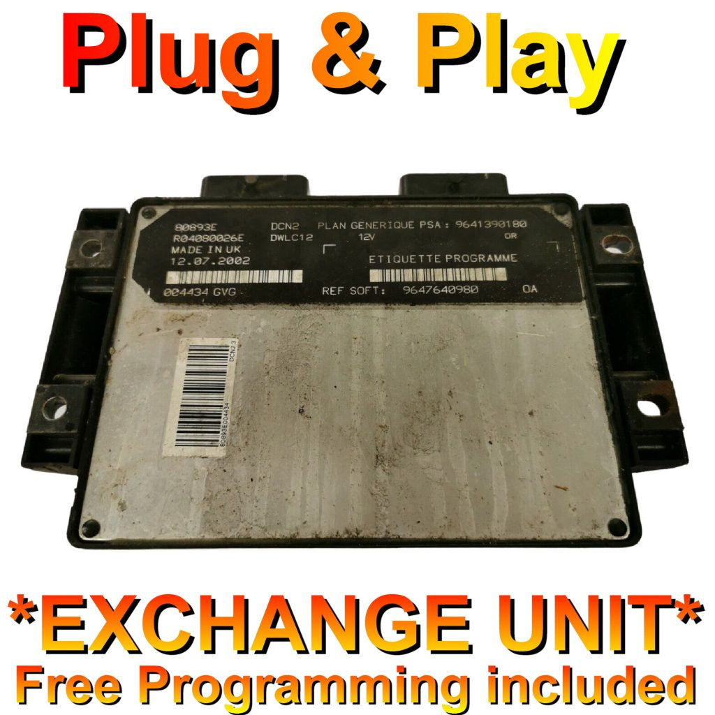Peugeot Partner ECU 9641390180 9647640980 80893E