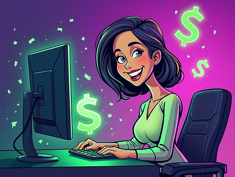 happy lady sitting at computer .jpeg