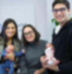 Olga Pysana with intended parents