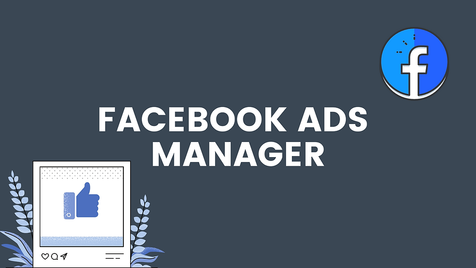 trình quản lý quảng cáo facebook