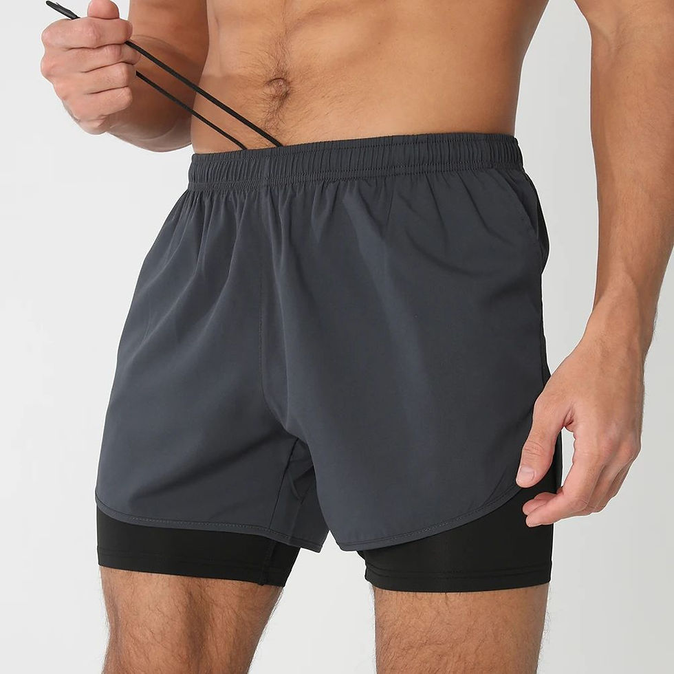 Thumbnail: Gym Shorts Men Running Shorts with Liner Pockets Towel Loop Quick Dry Lightweigh